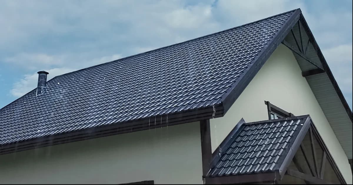 Dach eines Wohnhauses