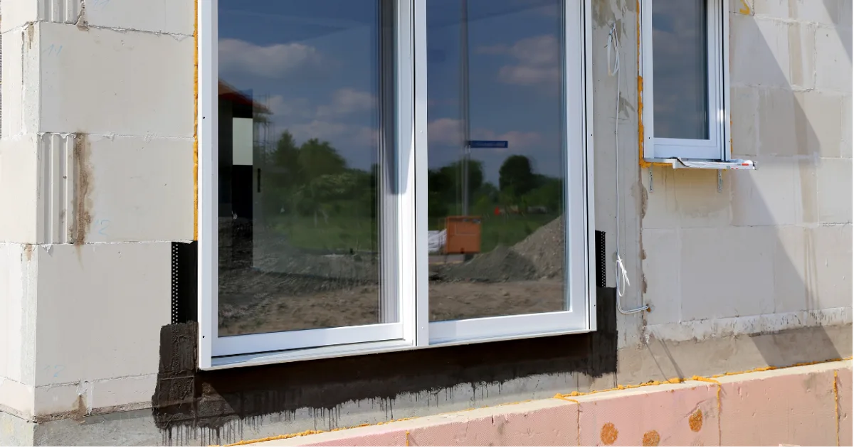 Neue Fenster an einem Wohngebäude